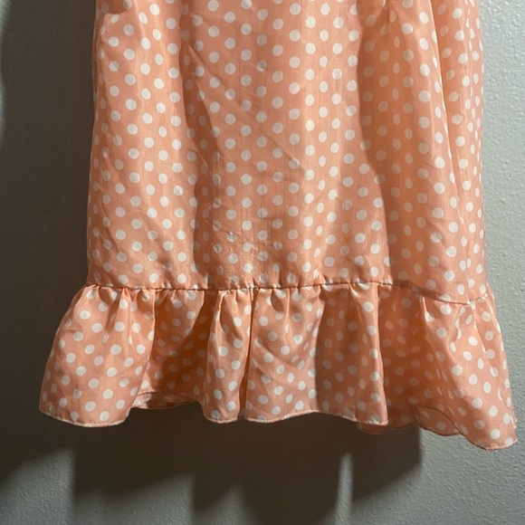 Pretty Little Thing Dorothea Pink Polka Dot Dress Size 14 - Picture 4 of 5